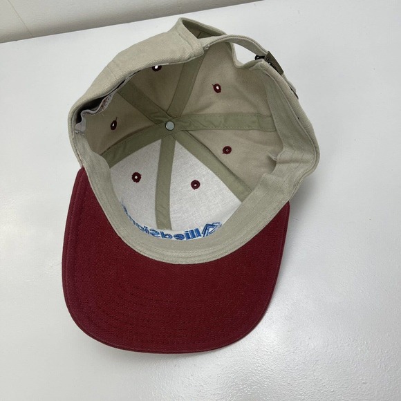 Allied Signal Hat Cap Headmaster Brown Red Adjustable Strapback Embroidered VTG - Picture 10 of 12